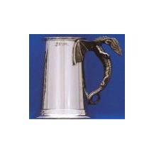 Dragon Handle - Heavy Gauge Pewter Tankard