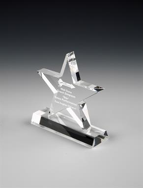Optical Crystal Star Award - T8413 - 6.5inch