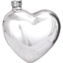 Pewter Heart Flask