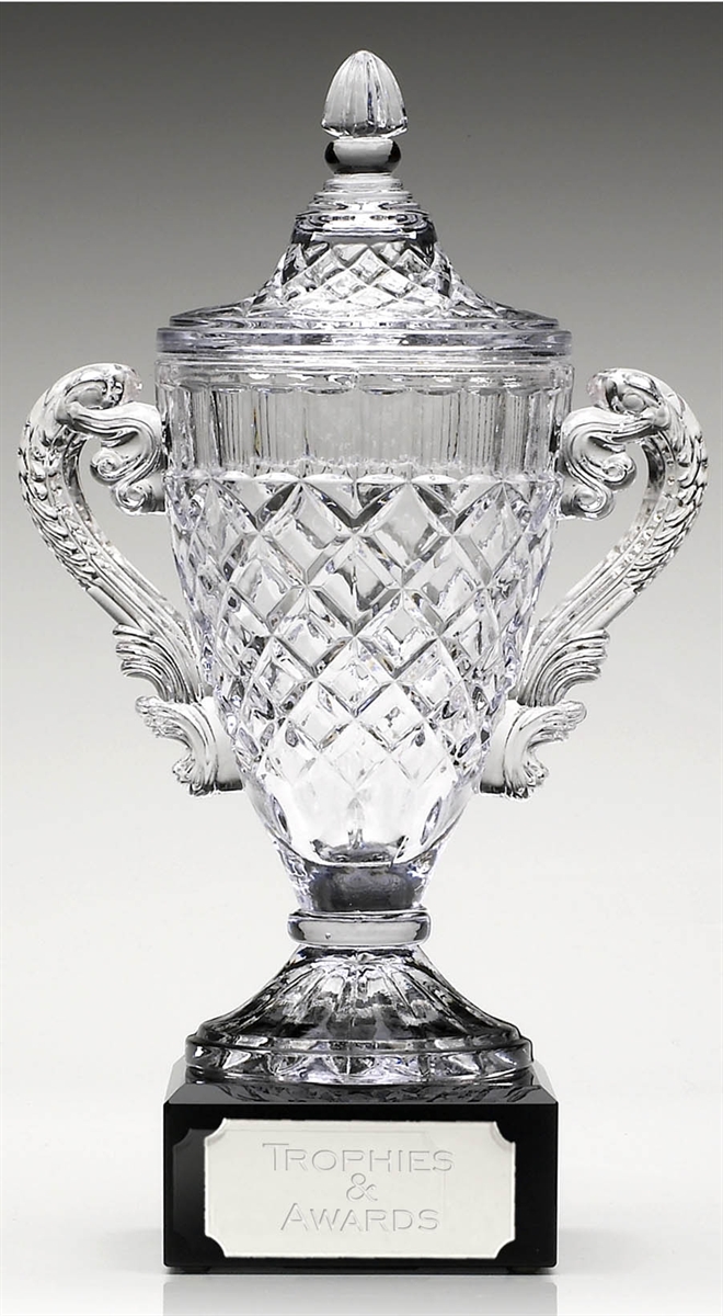 Merit Cup Sward - Cut Optical Crystal on Base