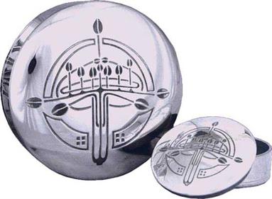 Charles Rennie Mackintosh Trinket Box: Style 3 - Circular