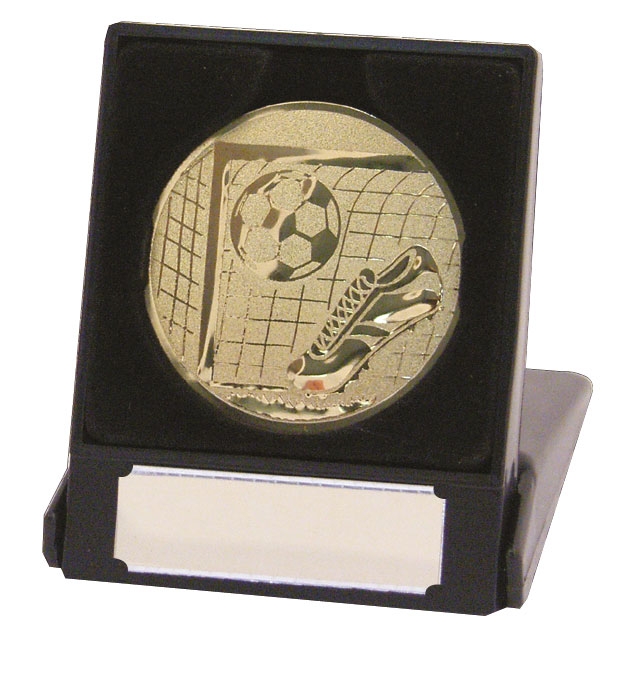 Ultimate Gold Centre Football Trophy In Box