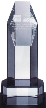 Optical Crystal Hexagon Tower