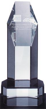 Optical Crystal Hexagon Tower