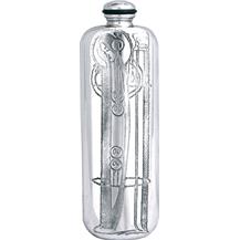 Charles Rennie Mackintosh Pewter 3oz Top Pocket Flask - Style 1