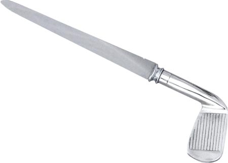 Pewter 'Golf Iron' Letter Opener