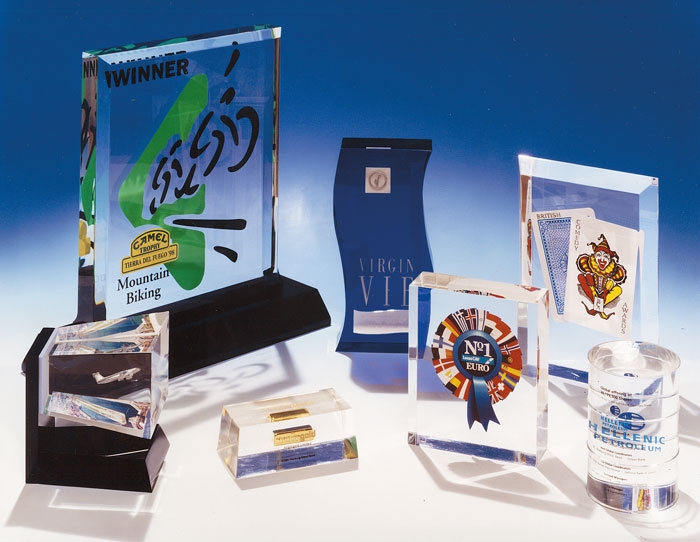 Custom Encapsulated Acrylic Plaques