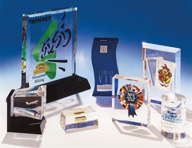 Custom Encapsulated Acrylic Plaques
