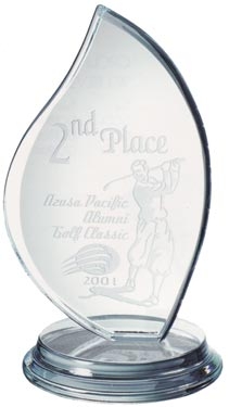 Starfire Clear Glass Flame
