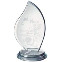 Starfire Clear Glass Flame