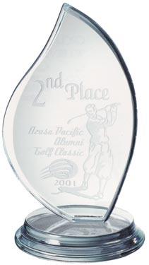 Starfire Clear Glass Flame