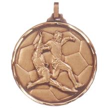 Faceted Football Medal - Sliding Tackle