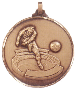 Faceted Football Medal - Stadium Striker