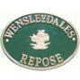 Polished Brass Oval - Green thumbnail