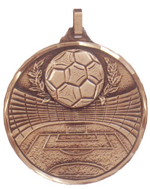 Faceted Football Medal - Ball and Reef