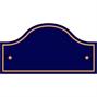 Blue Polished Brass Sign - Bridge thumbnail