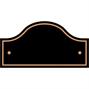 Black Polished Brass Sign - Bridge thumbnail