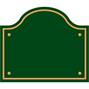 Green Polished Brass Sign - Bridge thumbnail