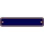 30.5 x 6.5cm Polished Brass Sign - Blue Rectangle thumbnail