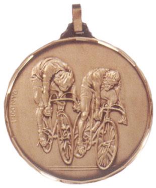 Faceted Cycling Medal