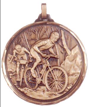 Faceted Cycling Medal - Off Road