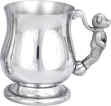 Child's Pewter 'Georgian' Tankard - Teddy Handle