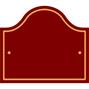 Maroon Polished Brass Sign - Bridge thumbnail