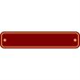 30.5 x 6.5cm Polished Brass Sign - Maroon Rectangle thumbnail
