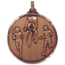 Faceted Triathlon Medal