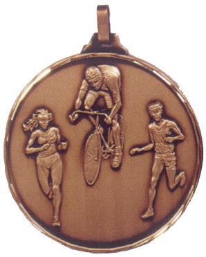 Faceted Triathlon Medal