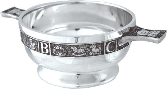 Pewter Quaich Bowl - Baby - ABC