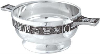 Pewter Quaich Bowl - Baby - ABC