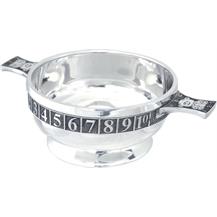 Pewter Quaich Bowl - Baby - 123 ABC
