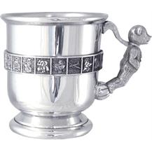 Baby / Child's Cup with Teddy Handle - Rounded Sides with Base